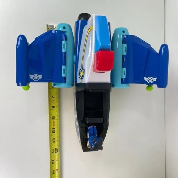 Paw Patrol Chase Large Jet to The Rescue Deluxe Transforming Spiral Rescue Jet - Picture 5 of 7